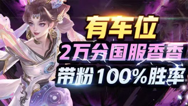 有车位 国服孙尚香带粉99荣耀